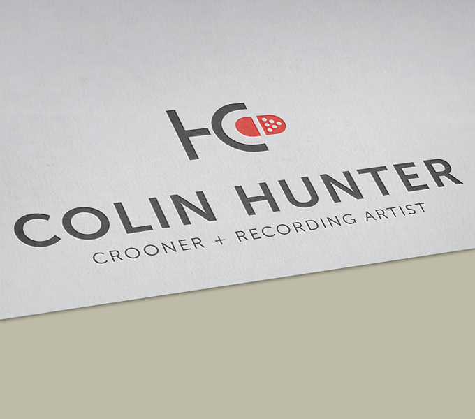 Colin Hunter branding - process